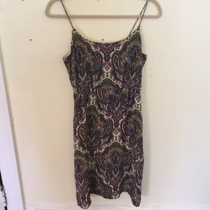 J.Crew Silk Paisley Cami Dress